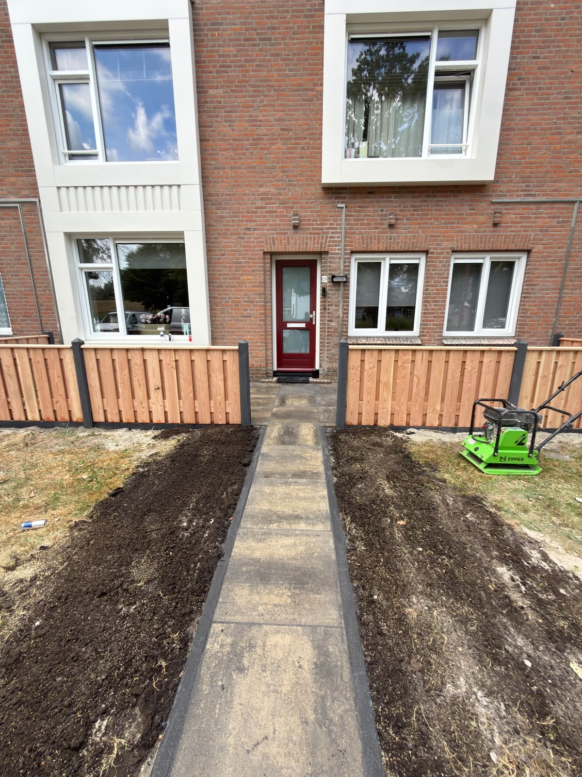 Tuinpad en erfafscheiding